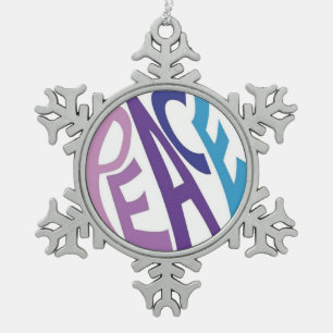ORNEMENT FLOCON DE NEIGE PAIX