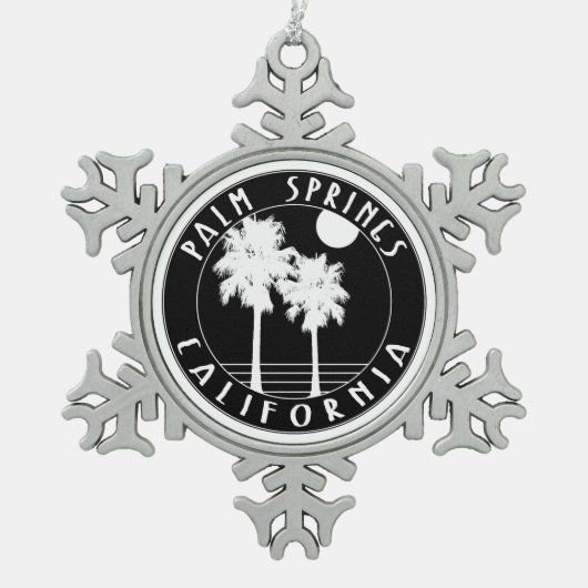 Ornement Flocon De Neige Palm Springs Californie (Devant)