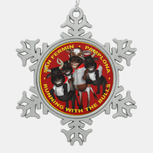 Ornement Flocon De Neige Pampelune - San Fermin