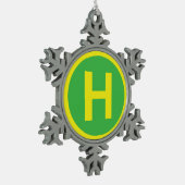 Ornement Flocon De Neige Panneau héliport (Gauche)