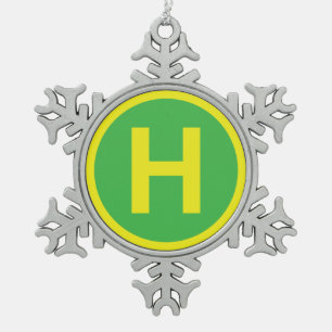 Ornement Flocon De Neige Panneau héliport