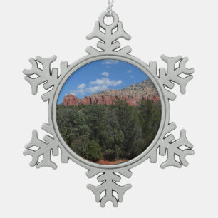 Ornement Flocon De Neige Panorama des rochers rouges à Sedona Arizona
