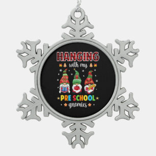 Ornement Flocon De Neige Panser avec mes filles de l'école maternelle Noël