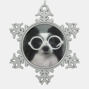 ORNEMENT FLOCON DE NEIGE PAPILLON