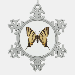 Ornement Flocon De Neige Papillon à queue épaisse isolée