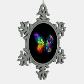 Ornement Flocon De Neige Papillon arc-en-ciel (Gauche)