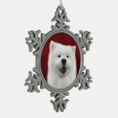 Ornement Flocon De Neige Papper le samoyé (Gauche)