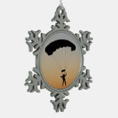 Ornement Flocon De Neige Parachute de Skydiver à Sunset Sky Diver (Gauche)