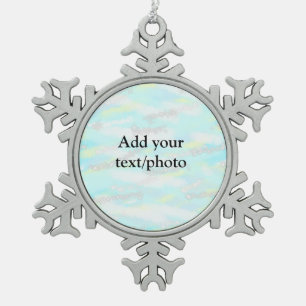 Ornement Flocon De Neige Parties scintillant pastel simple coloré ajouter v