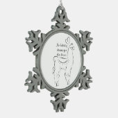 Ornement Flocon De Neige Pas de drame pour ce lama (Gauche)