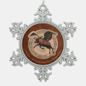 Ornement Flocon De Neige Patch Flying Moose Aviation (Devant)