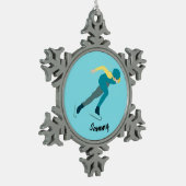 Ornement Flocon De Neige Patinage de vitesse (Gauche)