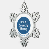 Ornement Flocon De Neige Pays Thang (Vue impression)