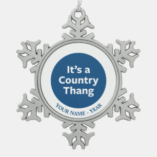 Ornement Flocon De Neige Pays Thang