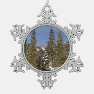 Ornement Flocon De Neige Paysages de montagnes du Montana en hiver