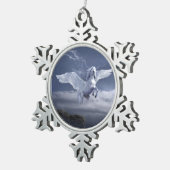 Ornement Flocon De Neige Pégase en vol (Vue impression)