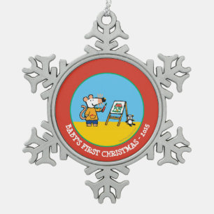 Ornement Flocon De Neige Peinture avec Maisy !