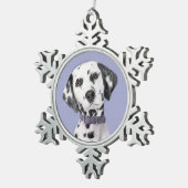 Ornement Flocon De Neige Peinture Dalmatienne - Cute Original Chien Art (Vue impression)