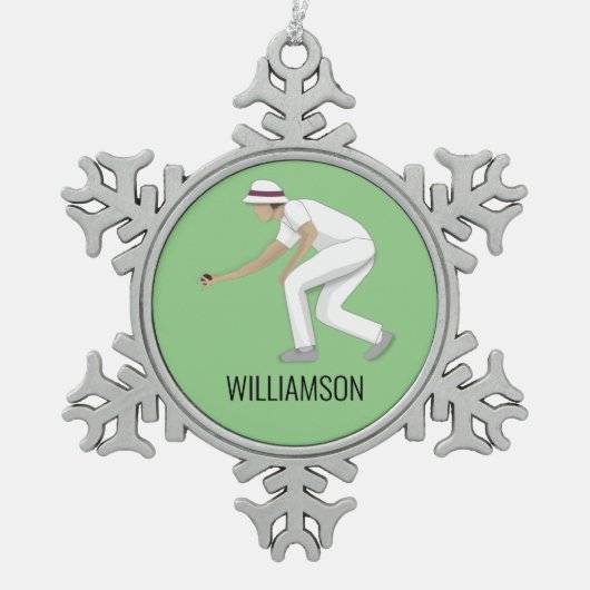 Ornement Flocon De Neige Pelouse Bowls (Devant)