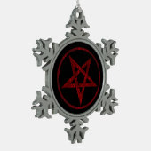 Ornement Flocon De Neige Pentagram Red Devil (Gauche)