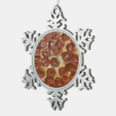 Ornement Flocon De Neige Pepperoni Pizza (Vue impression)