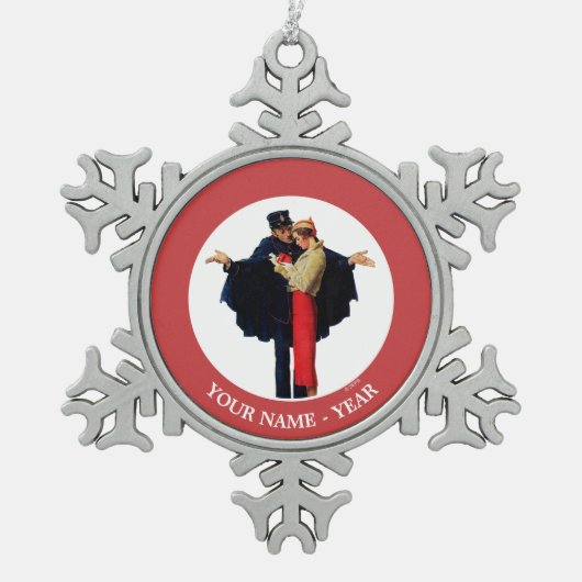 Ornement Flocon De Neige Perdu à Paris (Devant)