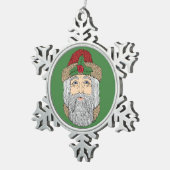 Ornement Flocon De Neige Père Noël (Vue impression)