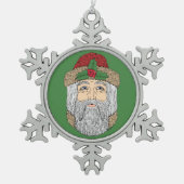 Ornement Flocon De Neige Père Noël (Devant)