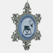 Ornement Flocon De Neige Père Noël 1er Polar Airlift Sqdn - Subduit (Gauche)