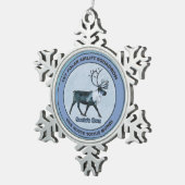 Ornement Flocon De Neige Père Noël 1er Polar Airlift Sqdn - Subduit (Vue impression)