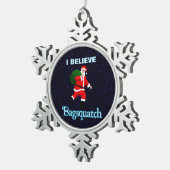 Ornement Flocon De Neige Père Noël - Bagsquatch (Vue impression)