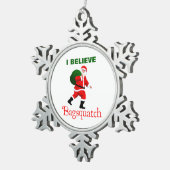 Ornement Flocon De Neige Père Noël - Bagsquatch (Vue impression)