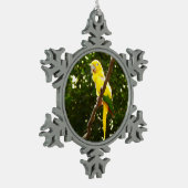Ornement Flocon De Neige Perroquet jaune (Gauche)