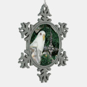 Ornement Flocon De Neige Perruche dans un arbre de Noël (Gauche)