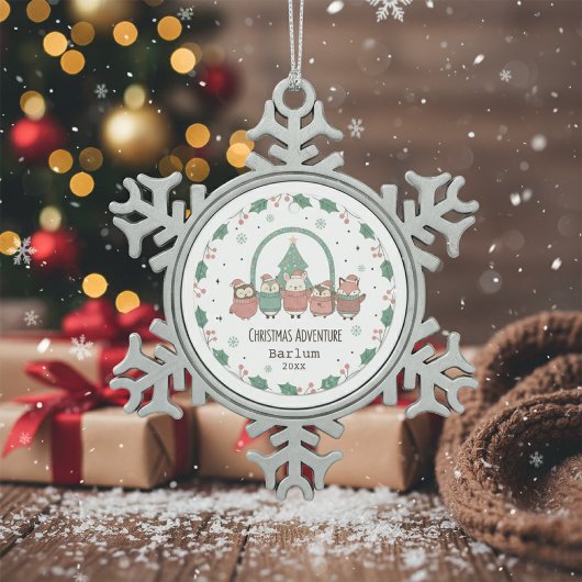 Ornement Flocon De Neige Personalized Festive Adventures
