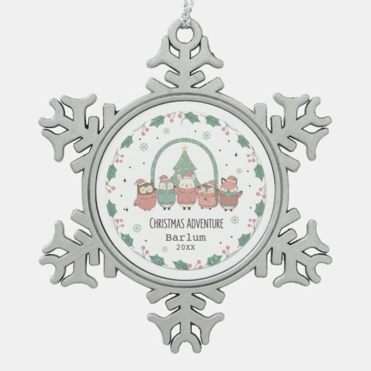 Ornement Flocon De Neige Personalized Festive Adventures (Devant)