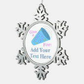 Ornement Flocon De Neige Personnalisable Donner Un Avis (Vue impression)