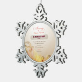 Ornement Flocon De Neige Personnalisé Nom et année Nun, 60e Anniversaire Re (Vue impression)