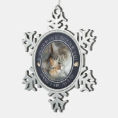 Ornement Flocon De Neige Pet Memorial Remebration One Photo (Vue impression)
