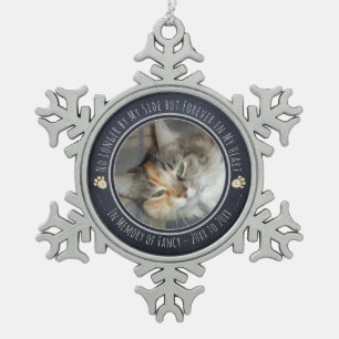 Ornement Flocon De Neige Pet Memorial Remebration One Photo