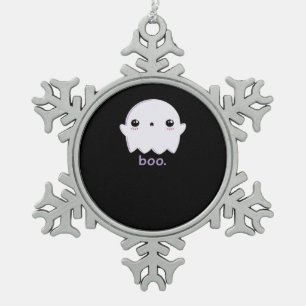 Ornement Flocon De Neige Petit Boo mou Halloween