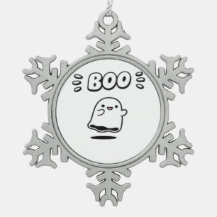 Ornement Flocon De Neige Petit Boo Style minimaliste
