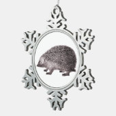 Ornement Flocon De Neige Petit hérisson mignon (Vue impression)