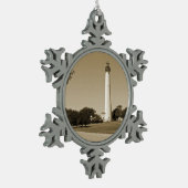Ornement Flocon De Neige Phare de Cape May (Gauche)