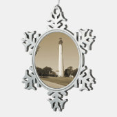 Ornement Flocon De Neige Phare de Cape May (Vue impression)
