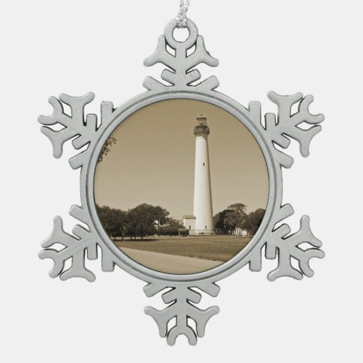 Ornement Flocon De Neige Phare de Cape May (Devant)