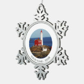 Ornement Flocon De Neige Phare de Fisgard (Vue impression)