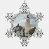 Ornement Flocon De Neige Phare de Sandy Hook (Devant)