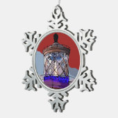 ORNEMENT FLOCON DE NEIGE PHARE DE VACANCES (Vue impression)