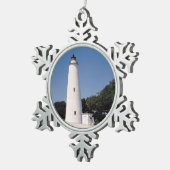 Ornement Flocon De Neige Phare d'Ocracoke (Vue impression)